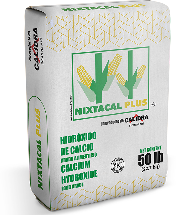 Nixtacal Plus es cal de alta pureza para hacer tortillas