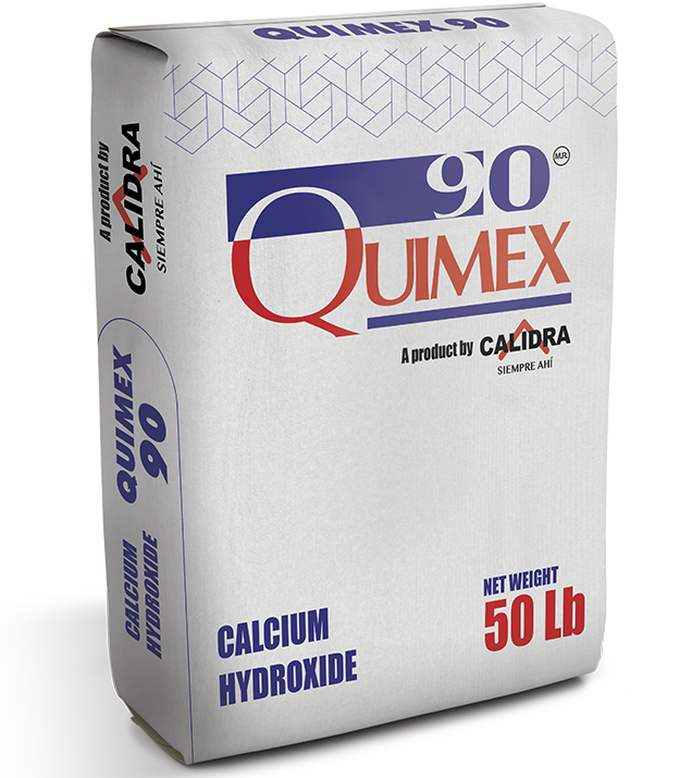 Quimex 90 es cal química especializada, certificada para exportacion, para uso en diversas industrias