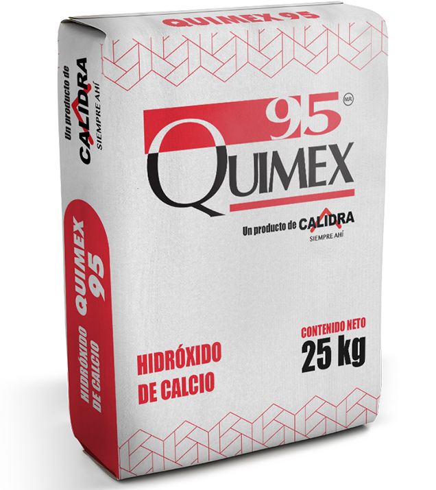 Quimex 95 es cal química especializada, para la conservación y producción de alimentos y medicamentos, certificada para exportacion